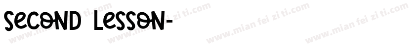 Second Lesson字体转换